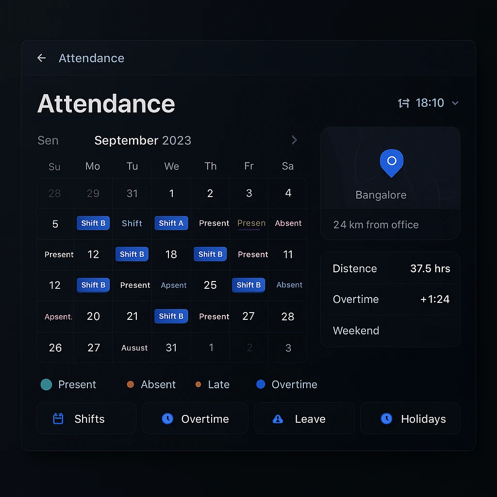 Attendance run preview