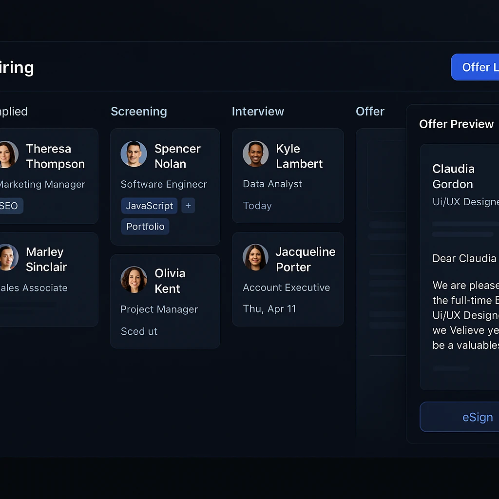 Hiring run preview